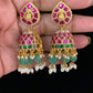 Jadau Kundan Jumki Earrings |  Traditional Indian Jewelry