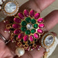Kudan Pearl Choker With Earrings | Indian Necklace