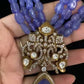 Victorian pendant Beads Necklace | AD pendant Mala With Earrings |Gift Idea