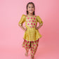 Girls Green Kurti & Dhoti