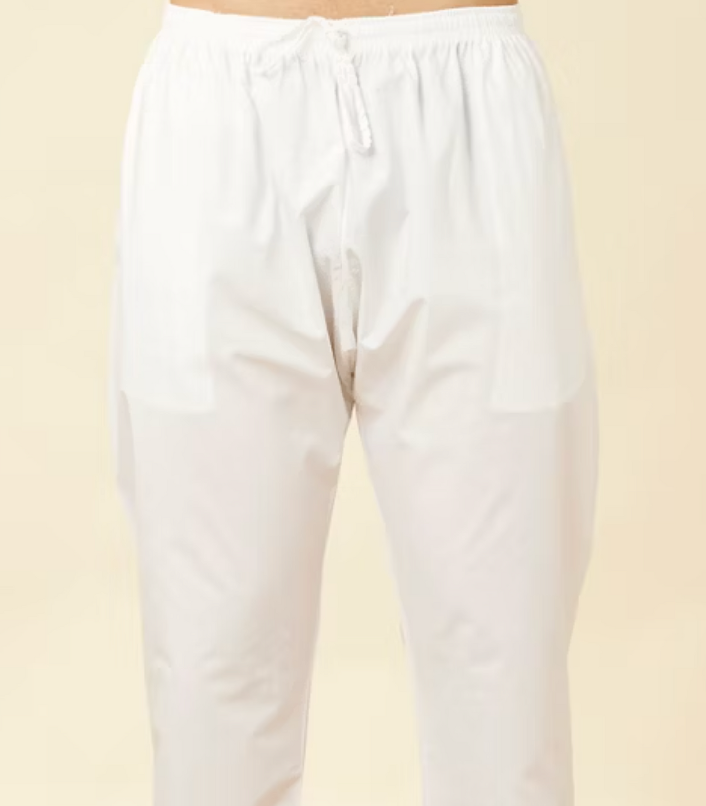 Cream Pajama Pant | Pencil Pajama Pant | White Pajama Pant