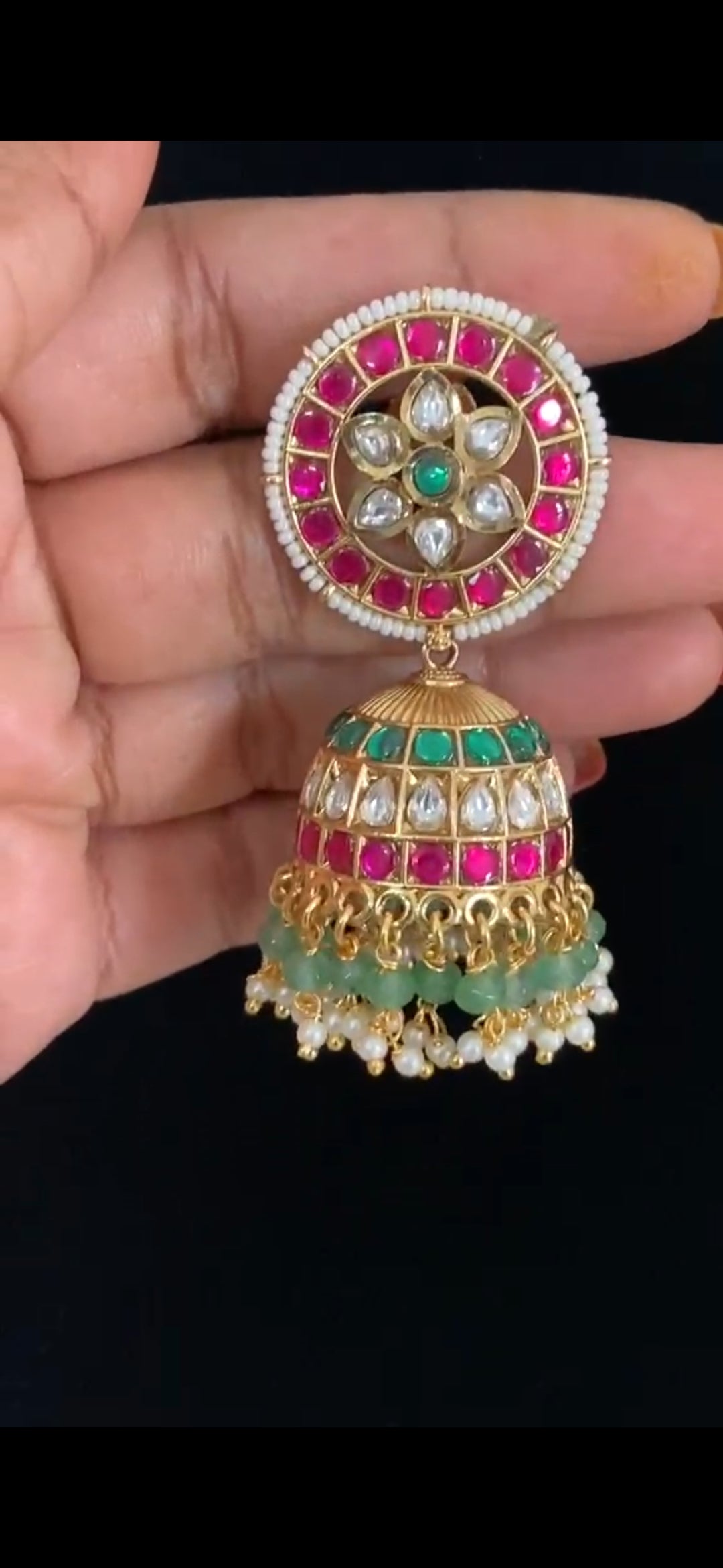 Antique premium Jumkis | Indian Traditional Earrings | Gift Idea