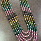 Multi Color Gem Grade Beads & pearl Necklace | South Indian Jewelry | Gift Idea