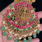Jadau Kundan Lakshmi Pendant Kasula Necklace | Traditional Jewelry In USA