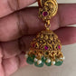 Antique Temple Lakshmi Necklace With Jumkis | Traditional Jewelry In USA