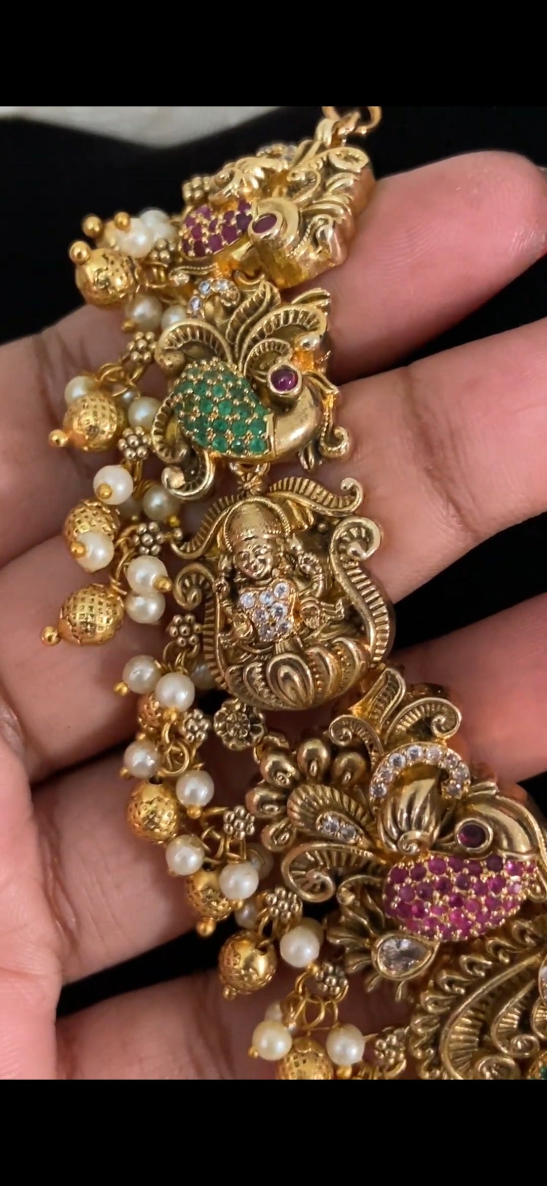 Antique Lakshmi Necklace Set | Traditional Jewelry In USA