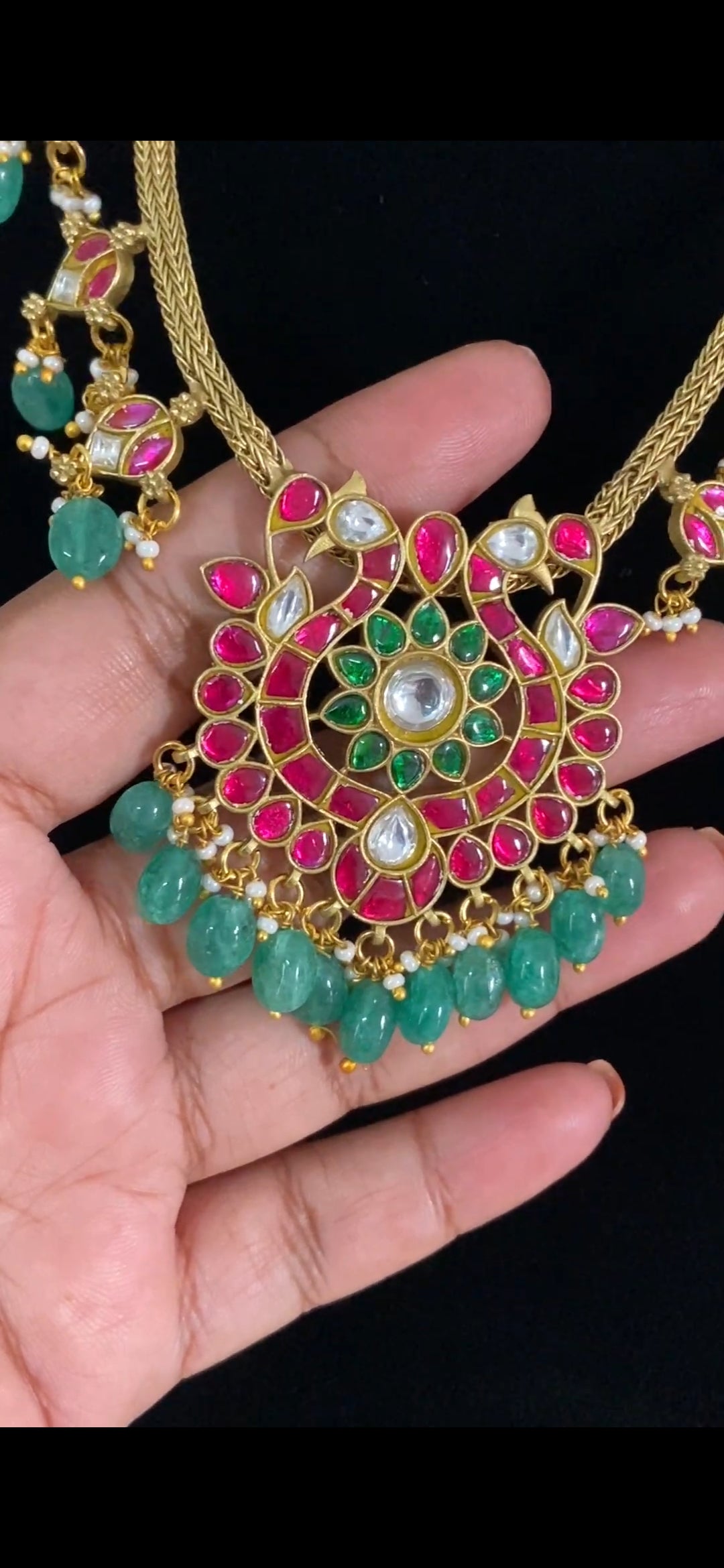 Antique Jadau Kundan Necklace | Indian jewelry In USA