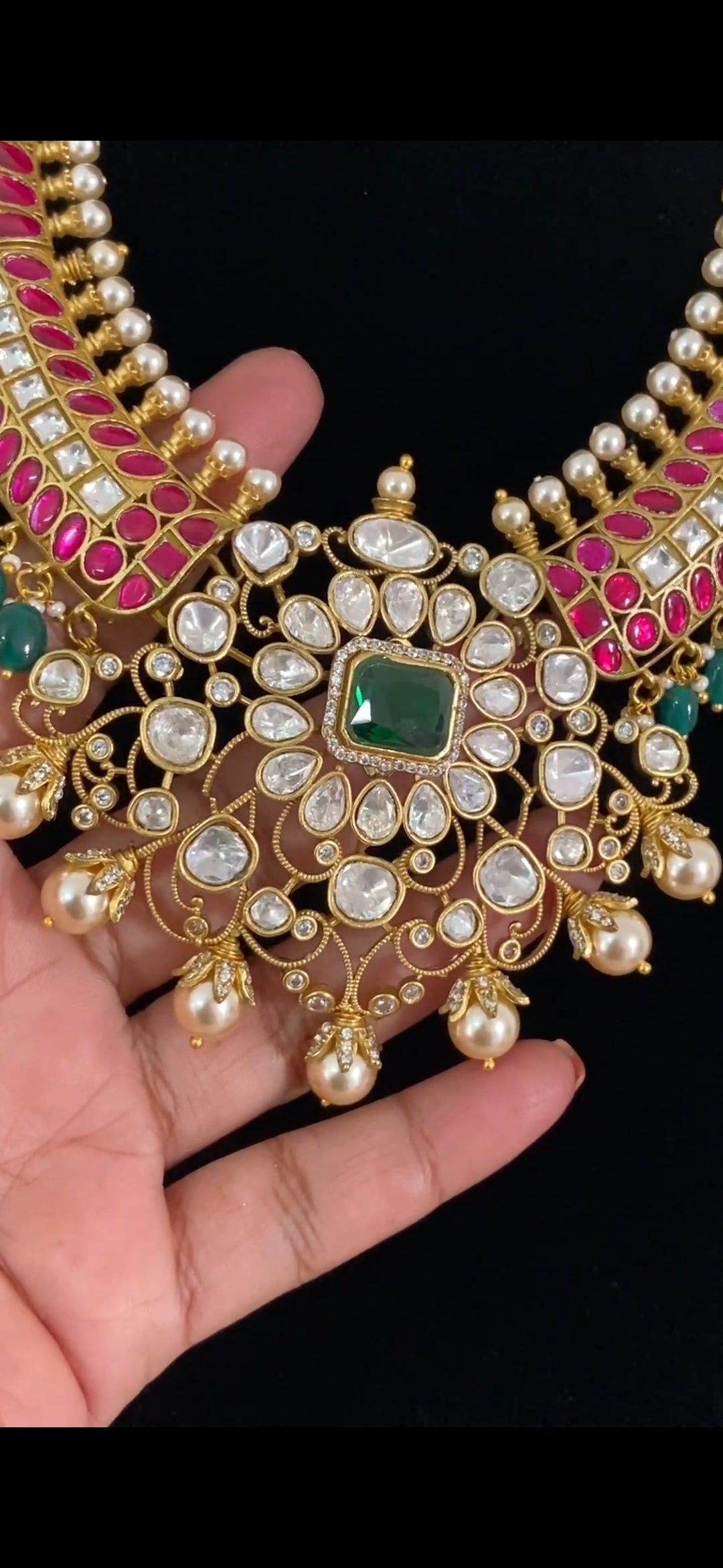 Jadau Kundan Kante Necklace | Indian Traditional Jewelry