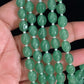 Vintage Green & Pearl Mala With Earrings
