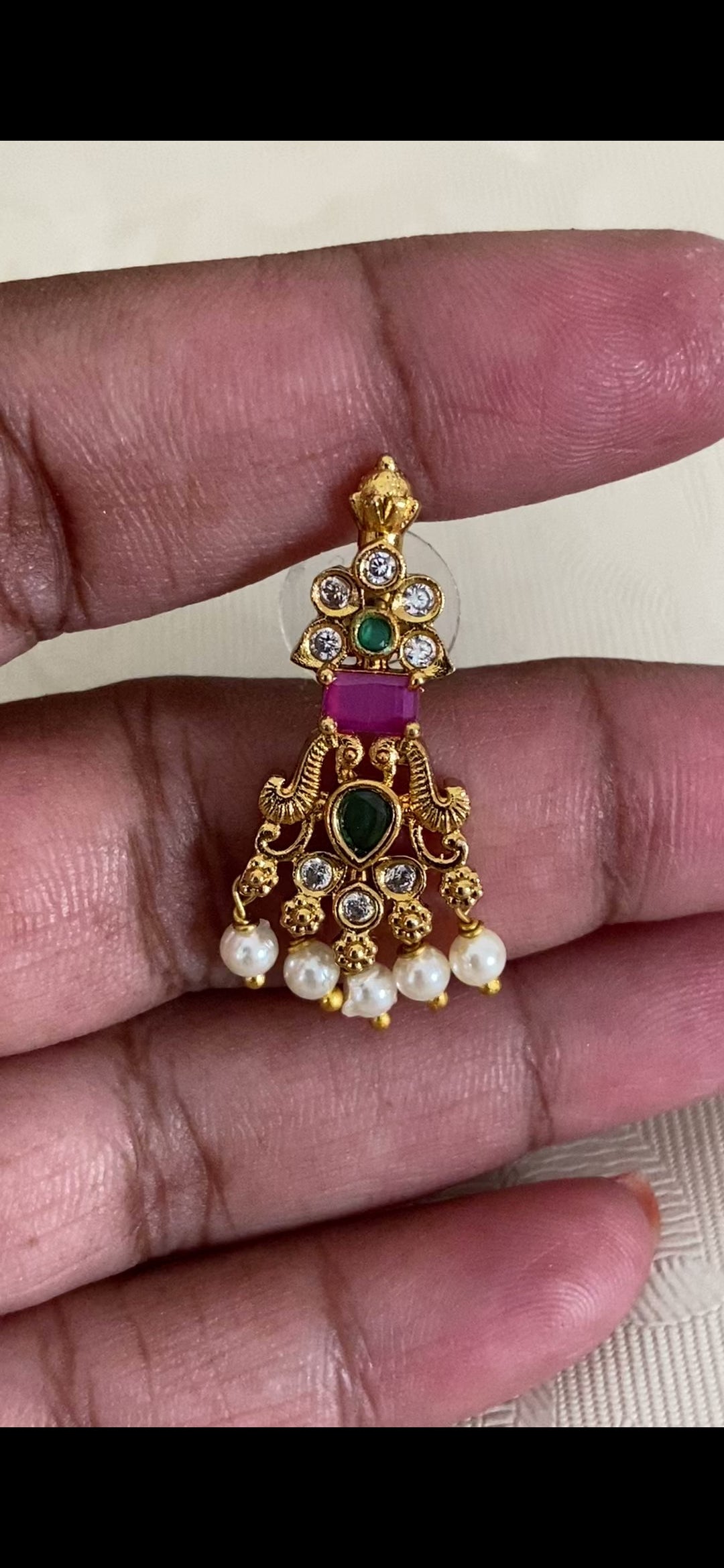 Antique CZ Necklace Set | Indian Jewelry In USA