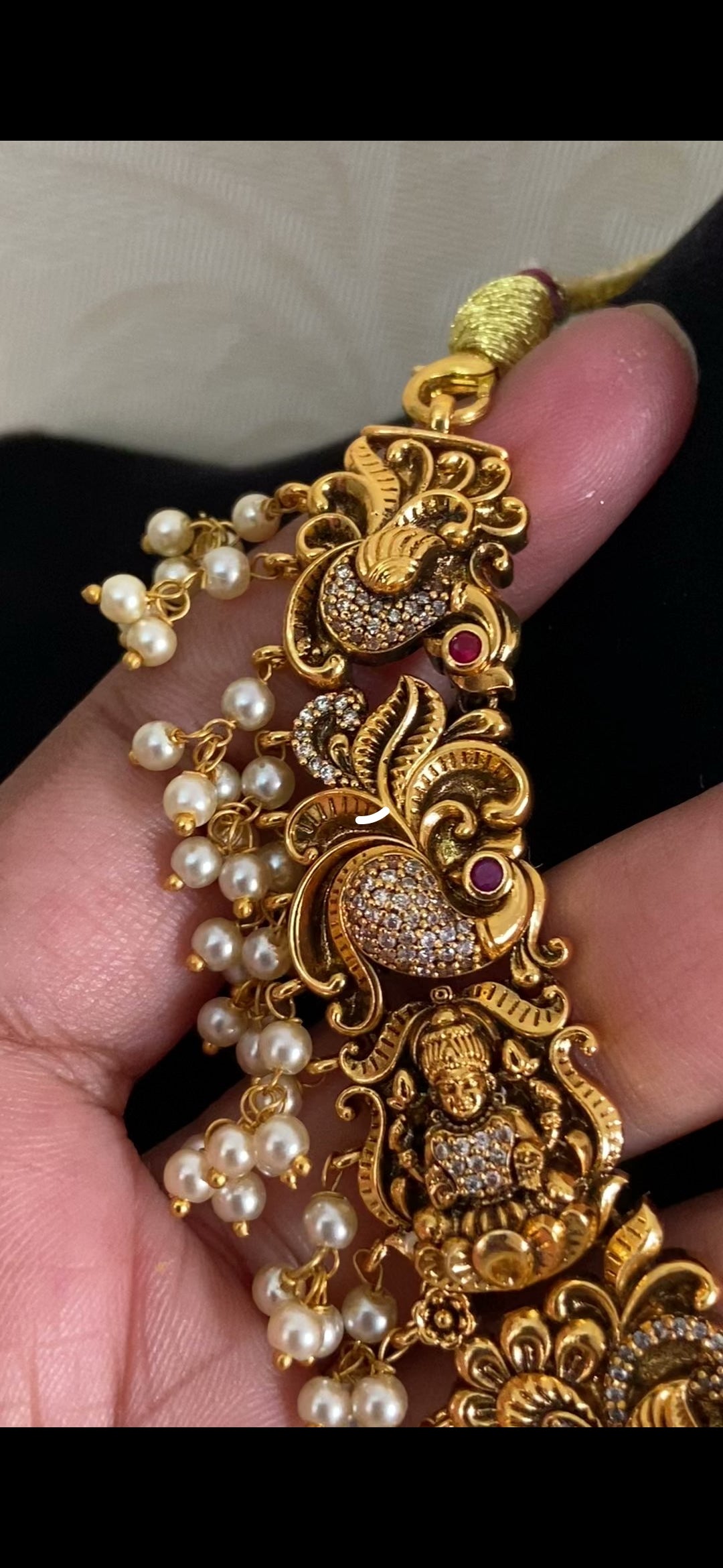 Antique Lakshmi Necklace Set | Traditional Jewelry In USA
