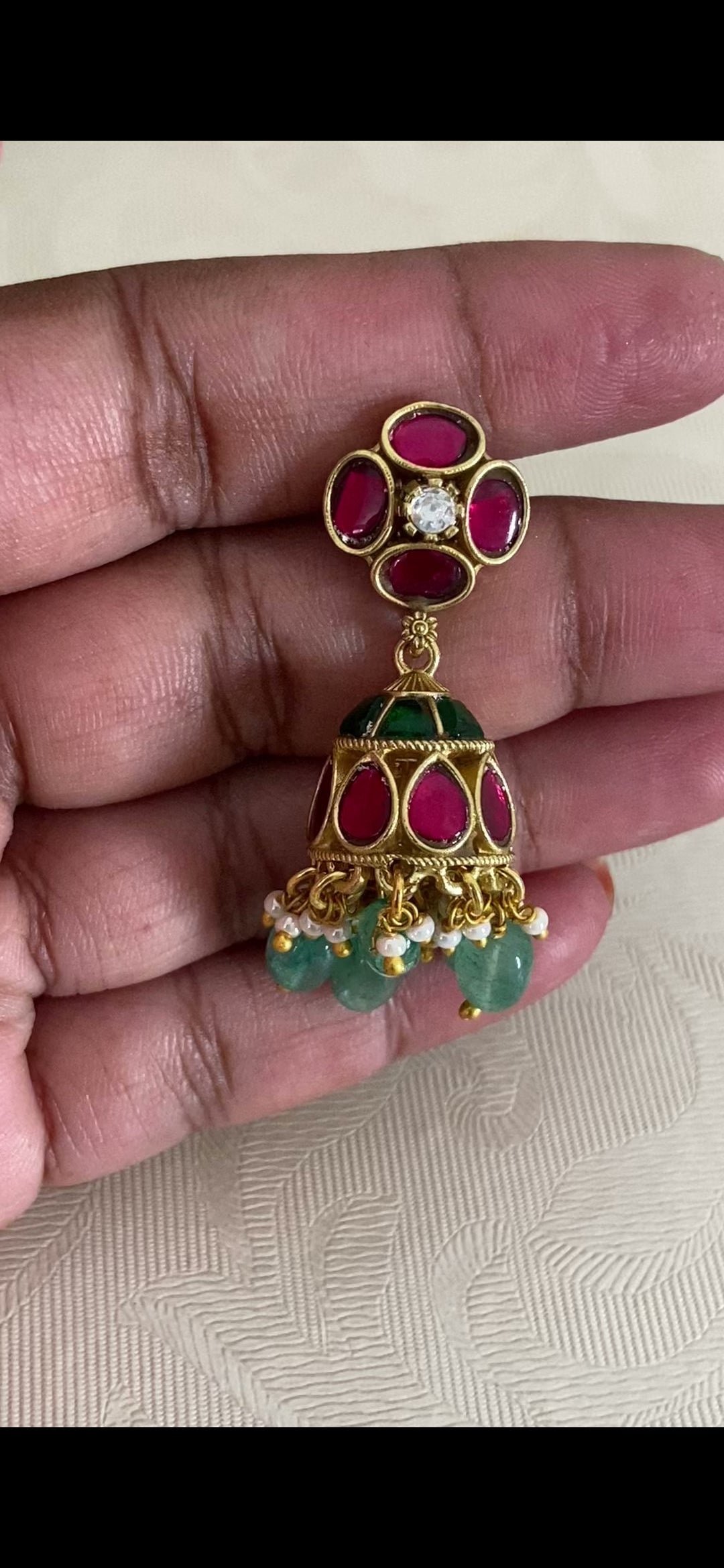 Jadau Kundan Necklace With Jumkis | Indian Jewelry In USA