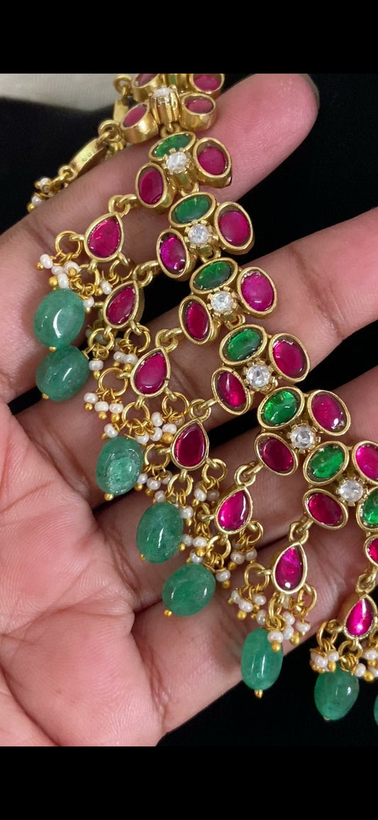 Jadau Kundan Necklace With Jumkis | Indian Jewelry In USA