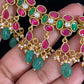 Jadau Kundan Necklace With Jumkis | Indian Jewelry In USA