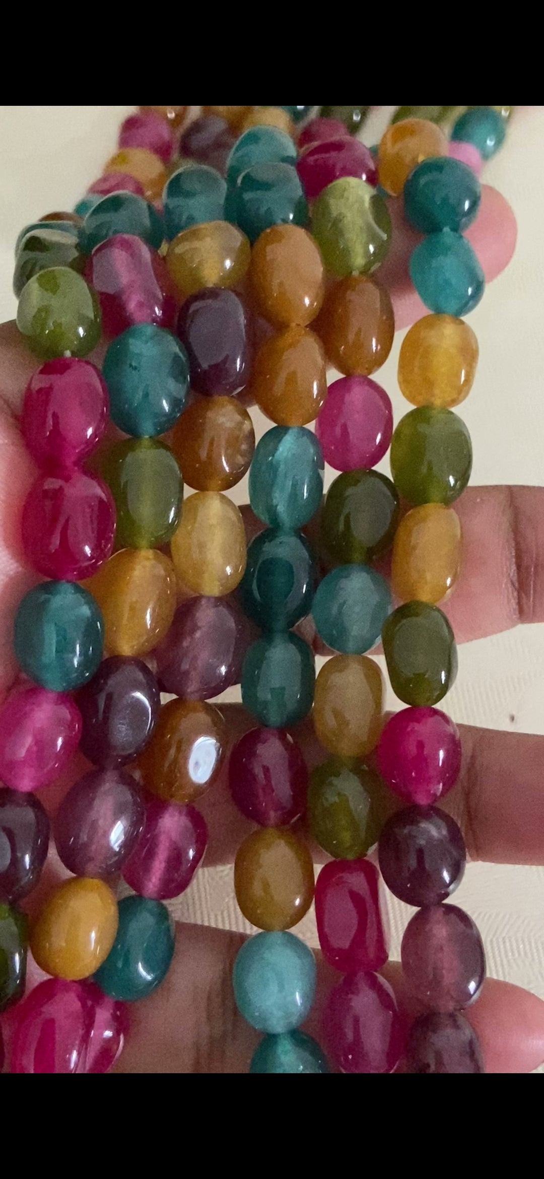 Gem Grade Onyx Beads Necklace | Indian jewelry in USA
