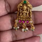 Antique Lakshmi Pendant Set Mangalasutra | Traditional Black Beads