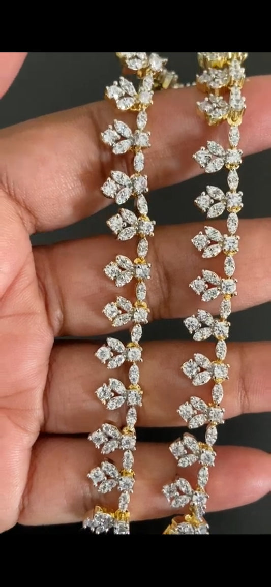 AD Champaswaralu | Indian Ear Chains | Hair accessories