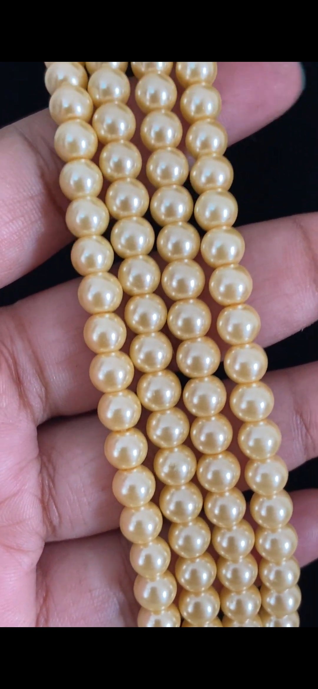 4 Line Pearl Mala Necklace | Indian Beads Mala