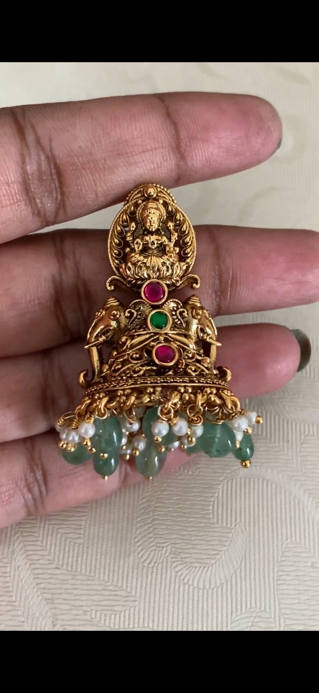 Traditional Temple Lakshmi Necklace Set | Indian Bridal Jewelry