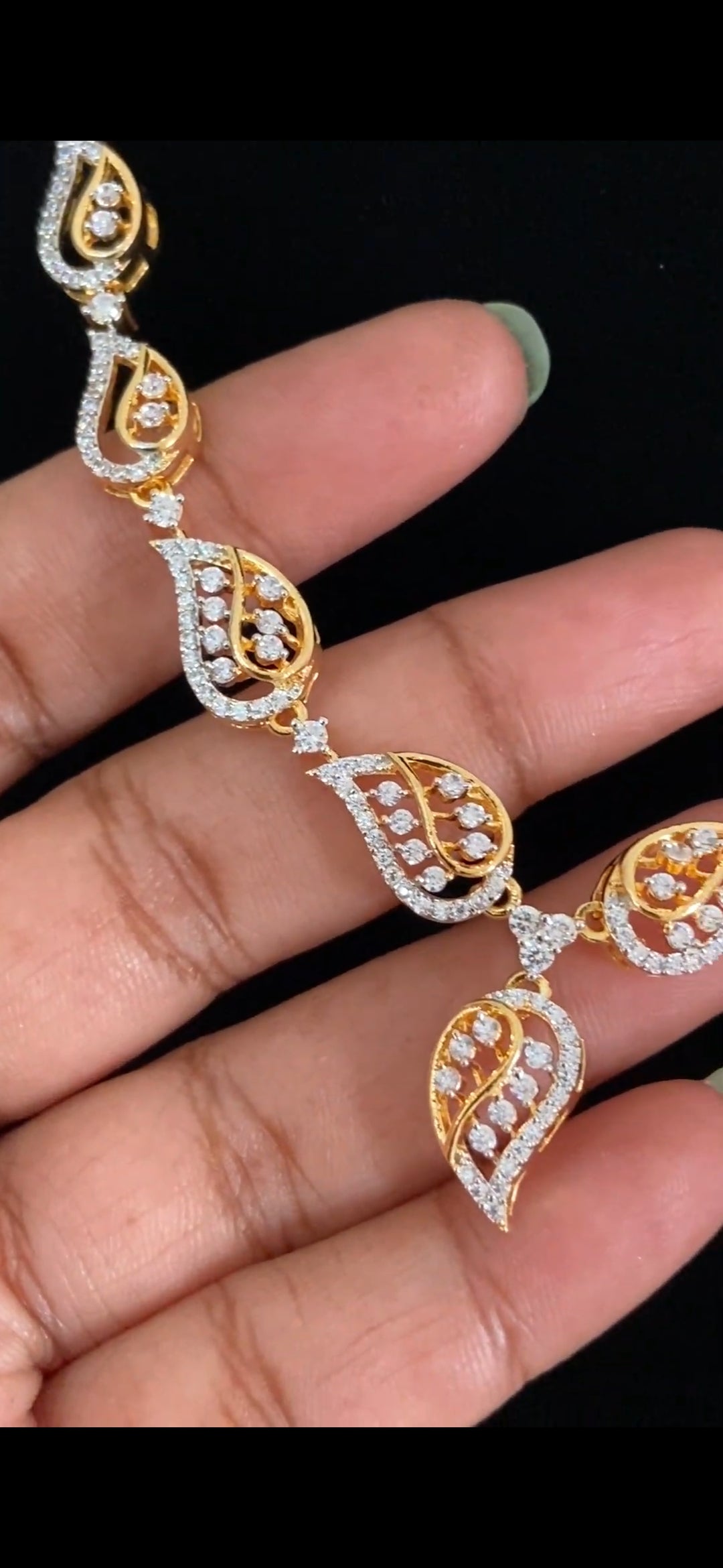 AD Simple Necklace Set | Indian Jewelry In USA | Gift Idea