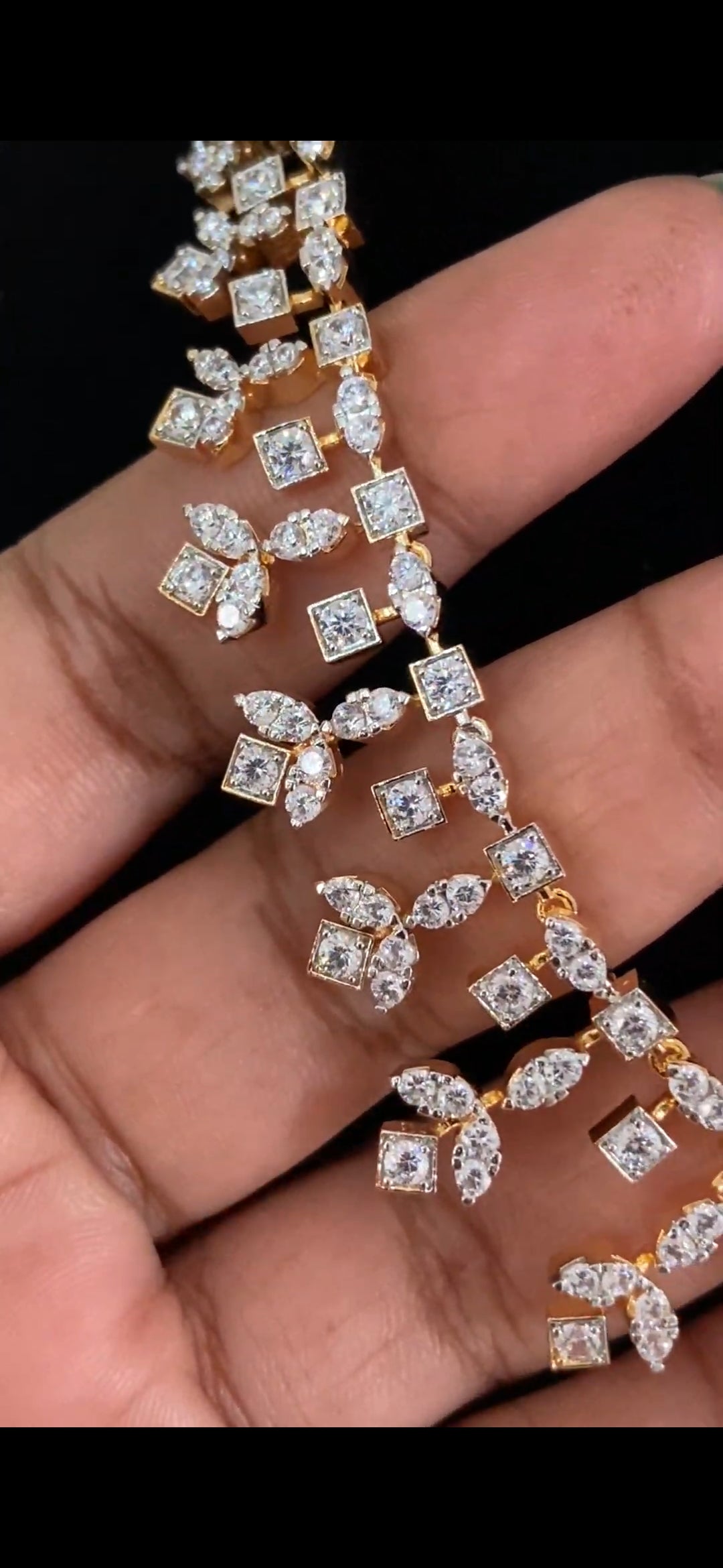 AD Simple Necklace Set | Indian Jewelry In USA