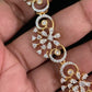 AD Floral Necklace with Earrings | South Indian Jewelry In USA