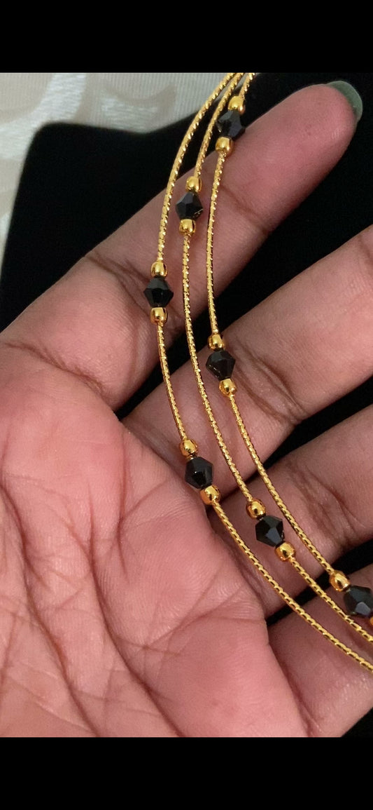 Antique Black Beads Hasli | Latest Indian Jewelry