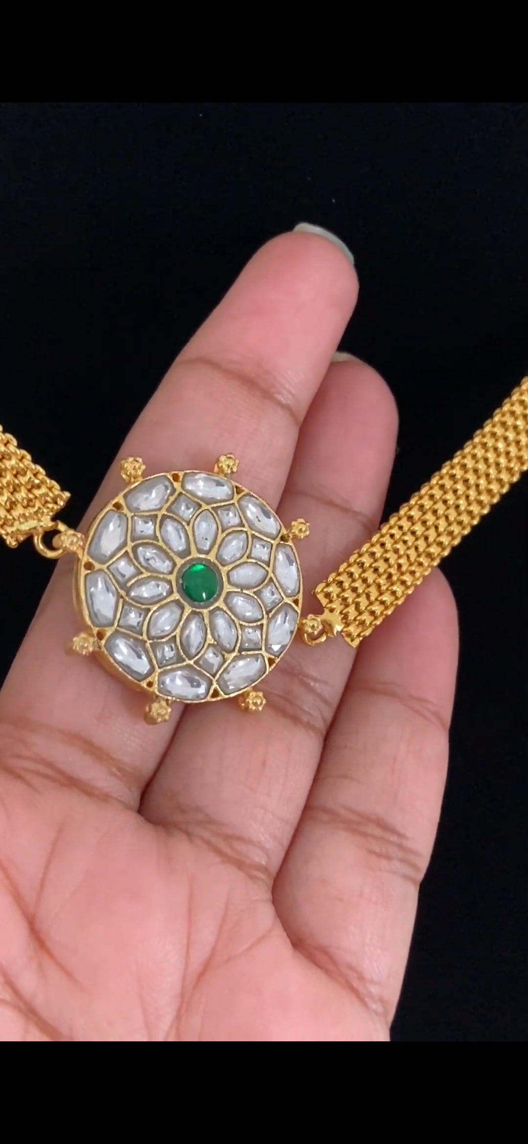 2 In 1 Jadau Kundan Pendant Choker | Indian jewelry In USA