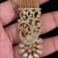 AD Peacock Pendant Antique Chandraharam | Indian Traditional Jewelry In USA