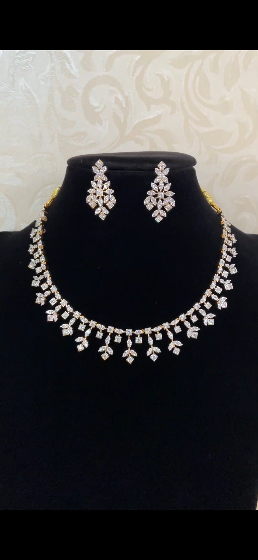 AD Simple Necklace Set | Indian Jewelry In USA