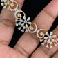 AD Floral Necklace with Earrings | South Indian Jewelry In USA