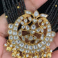 Moissanite Pendant Black Beads | Traditional Mangalasutra