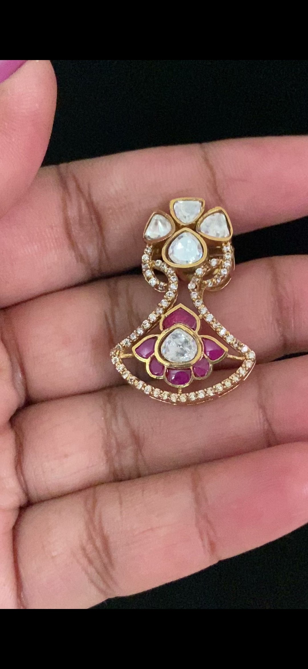 Antique Moissanite Kundan Kundan Necklace Set | Indian Traditional Jewelry In USA