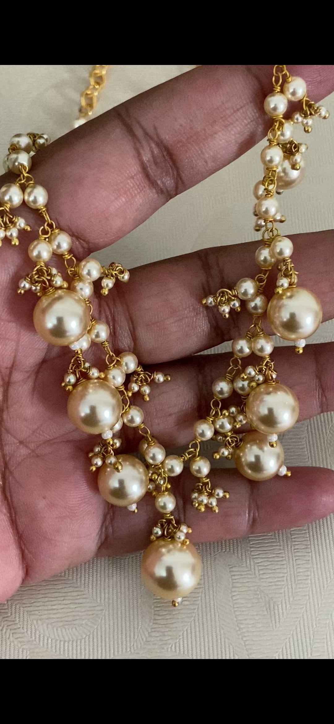 Taiwan Shell Pearl Drop Pearl Necklace | Indian Jewelry In USA