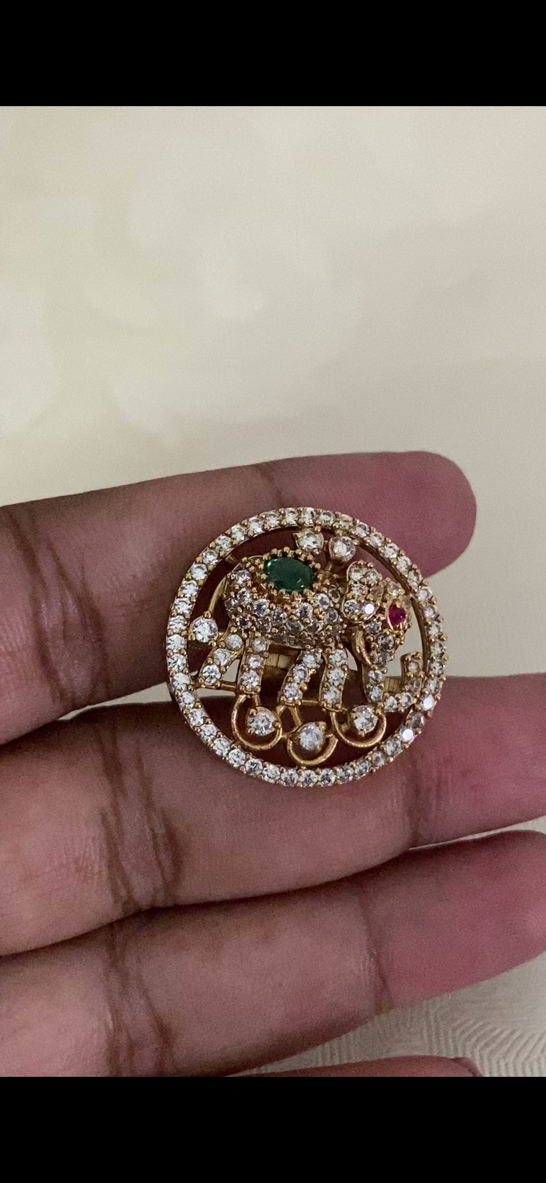 CZ Antique Necklace With Studs | Traditional Indian Jewelry In USA