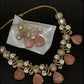 Moissanite Kundan Necklace Set | Indian Jewelry In USA