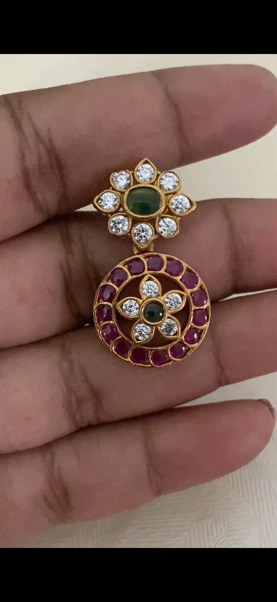 Kempu Bottu  Necklace Set | Traditional Indian Jewelry In USa