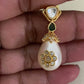 Green Beads Pearl Drop Kundan Necklace Set | Indian jewelry In USA