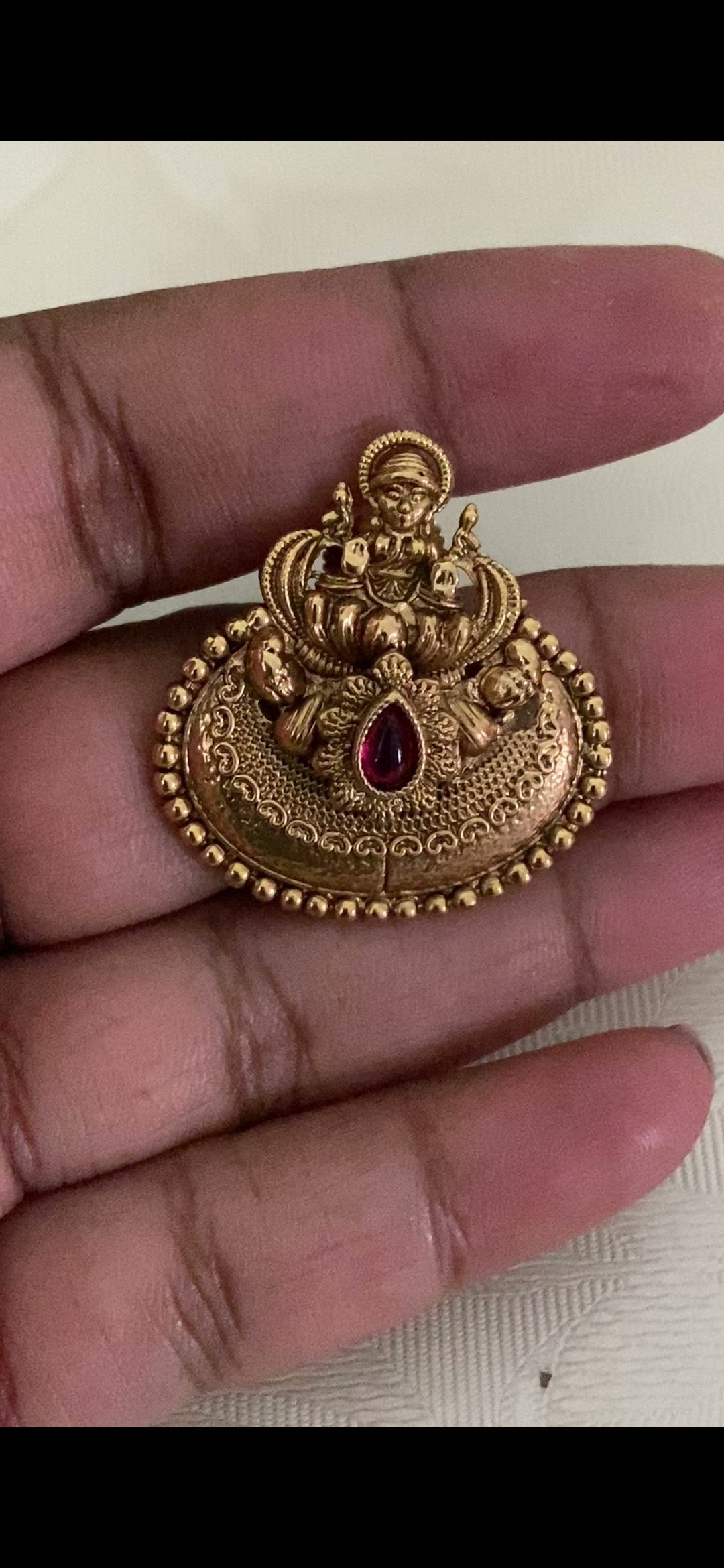 Antique Lakshmi Pendants Thread Necklace Set | Traditional Indian Jewelry