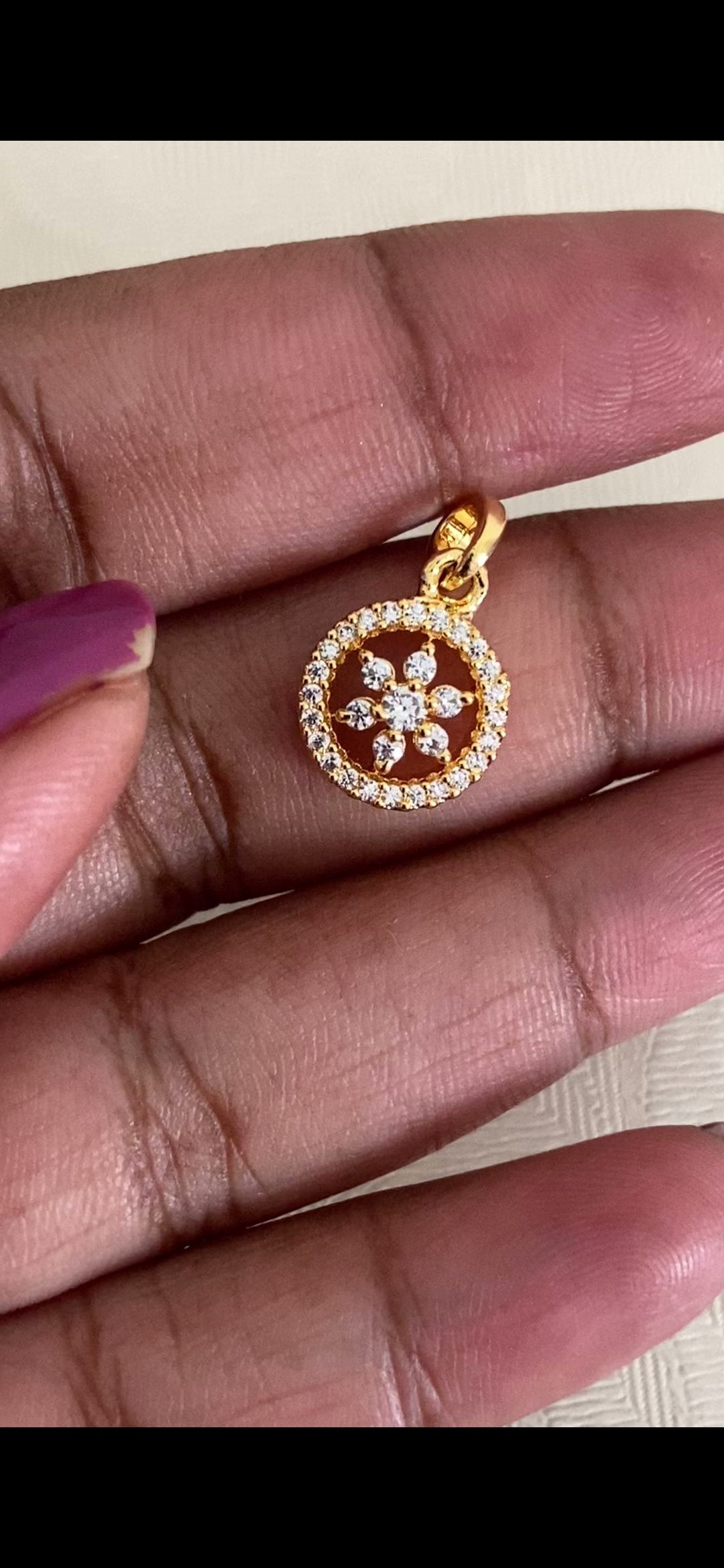 Simple Chain AD Pendant Set | Latest Indian Jewelry