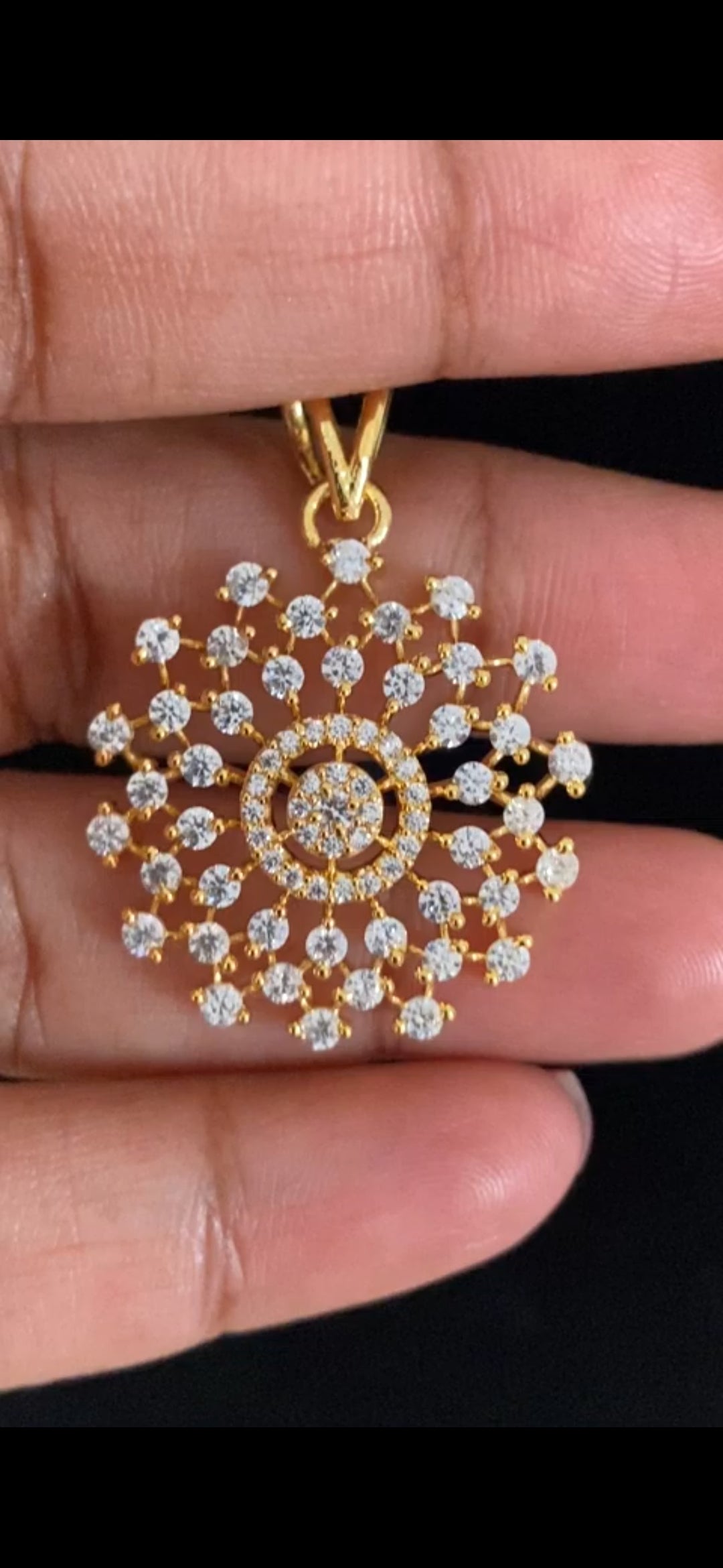 Simple Chain AD Pendant Set | Latest Indian Jewelry