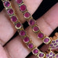 Traditional AD Real Kempu Necklace Set | Indian Jewelry In USA