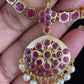 Traditional AD Real Kempu Necklace Set | Indian Jewelry In USA