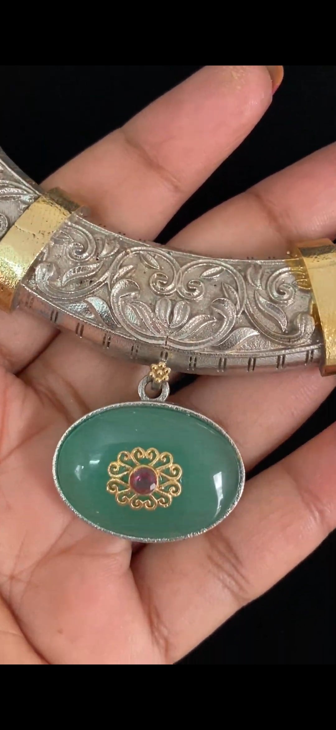Oxidised Necklace With Studs | Latest Indian Jewelry In USA