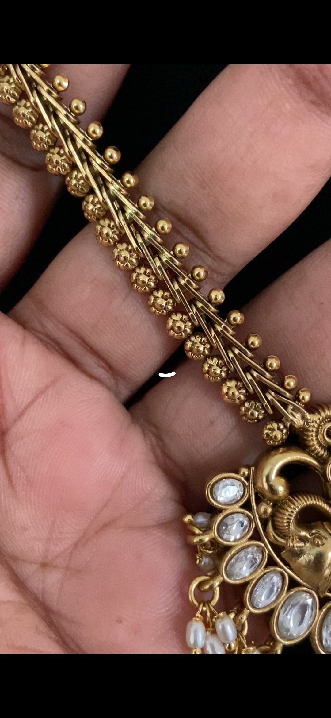 Kundan Pendant Antique Necklace Set | Traditional Indian Jewelry
