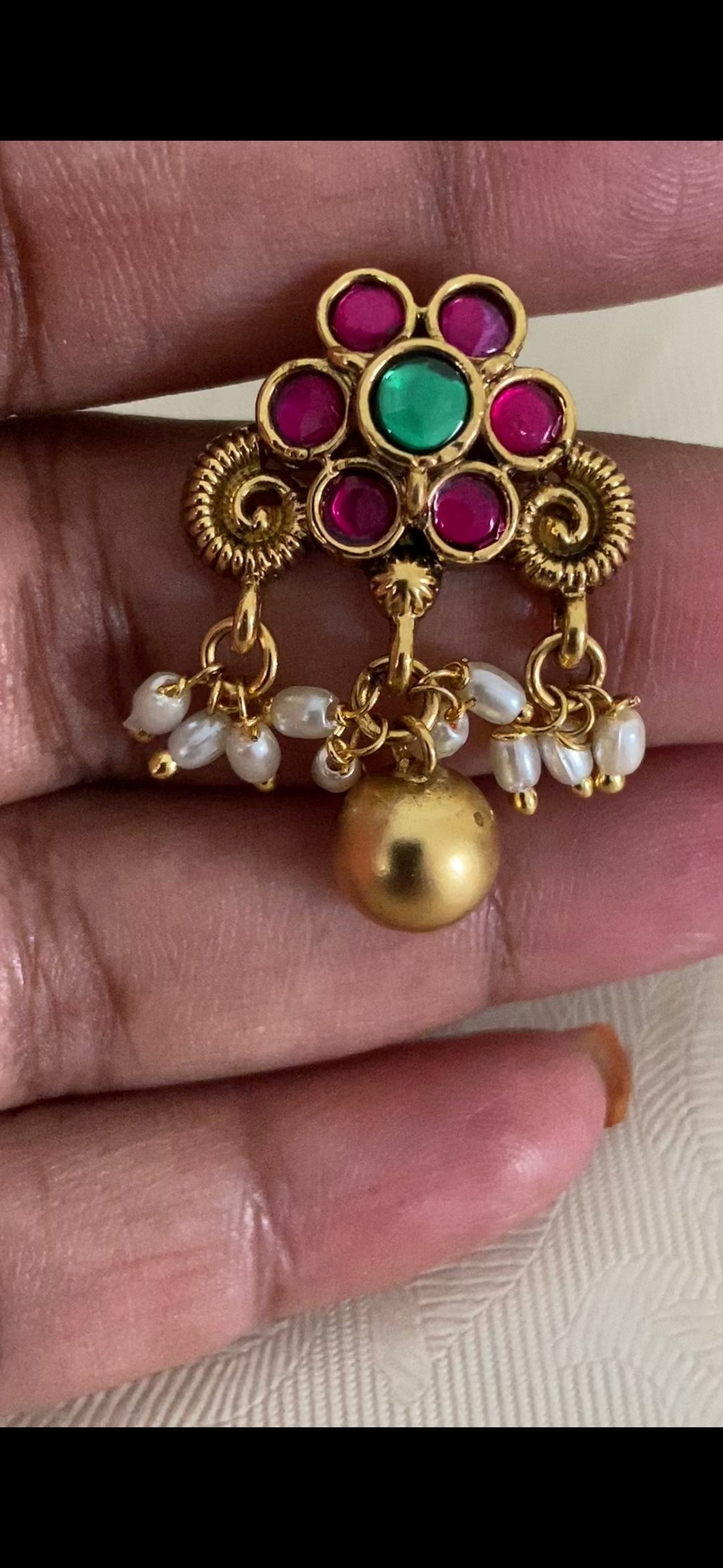 Kundan Pendant Antique Necklace Set | Traditional Indian Jewelry