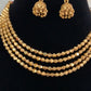 Gold Beads Palakasarulu Necklace With Jumkis | Traditional Jewelry In USA