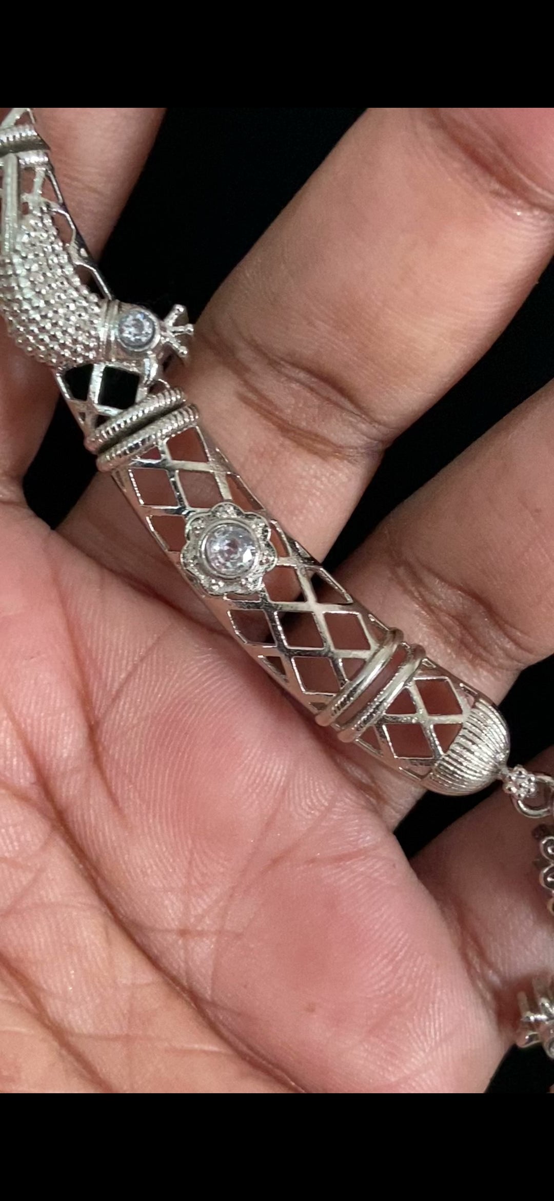 Oxidised Classic Kante Necklace Set | Indian Jewelry In USA