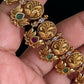 Antique Lotus Peacock Necklace Set | Traditional Temple Jewelry In USA