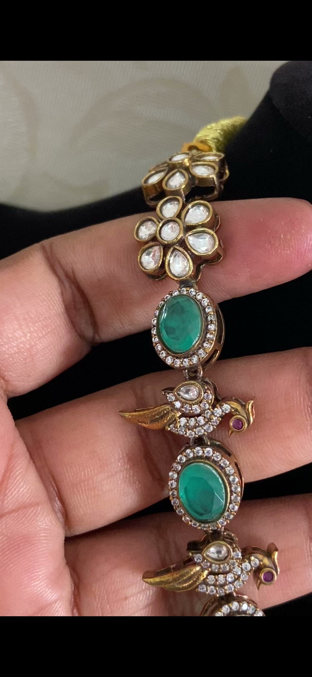 AD Victorian Kundan Necklace Set | Indian Jewelry In USA